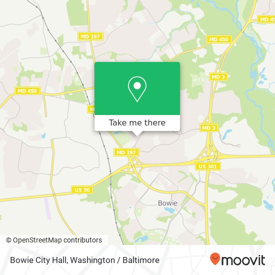 Mapa de Bowie City Hall