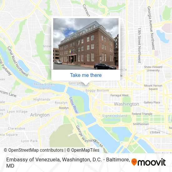 Embassy Of Venezuela map
