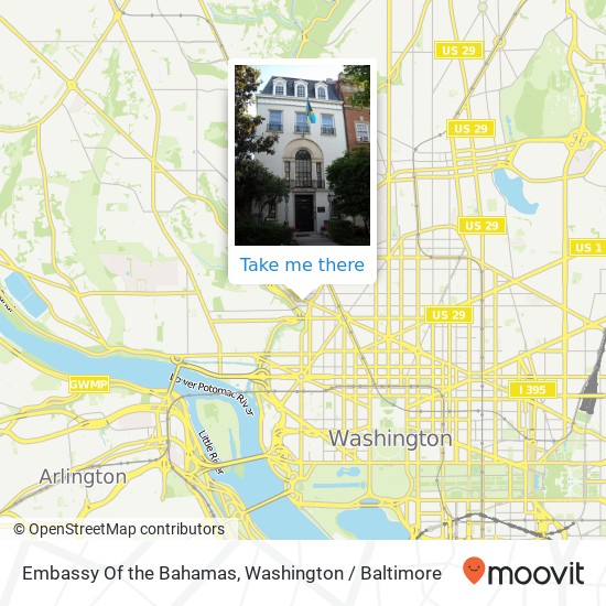 Embassy Of the Bahamas map