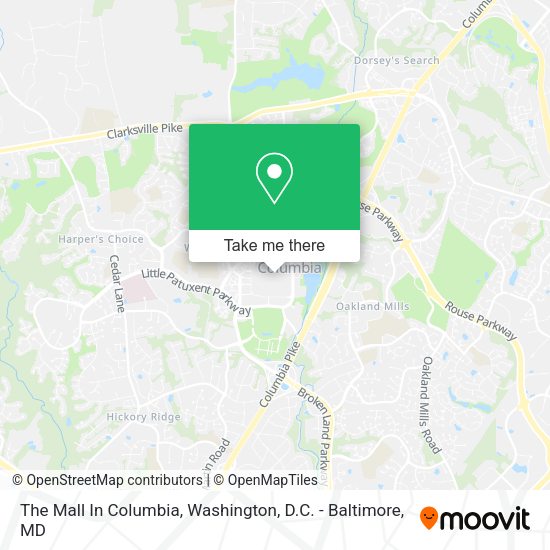Mapa de The Mall In Columbia