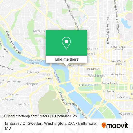 Embassy Of Sweden map