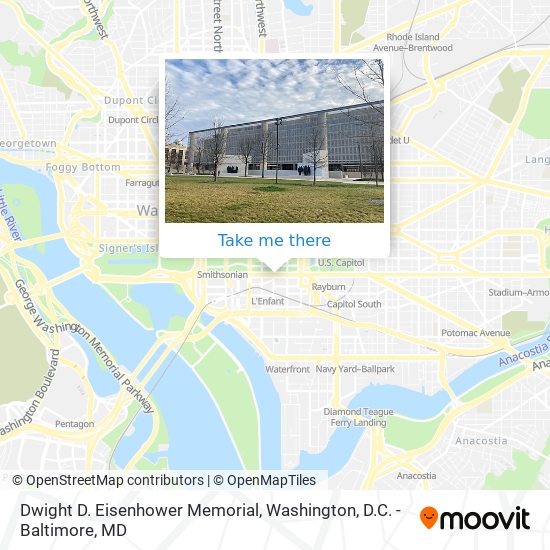 Dwight D. Eisenhower Memorial map