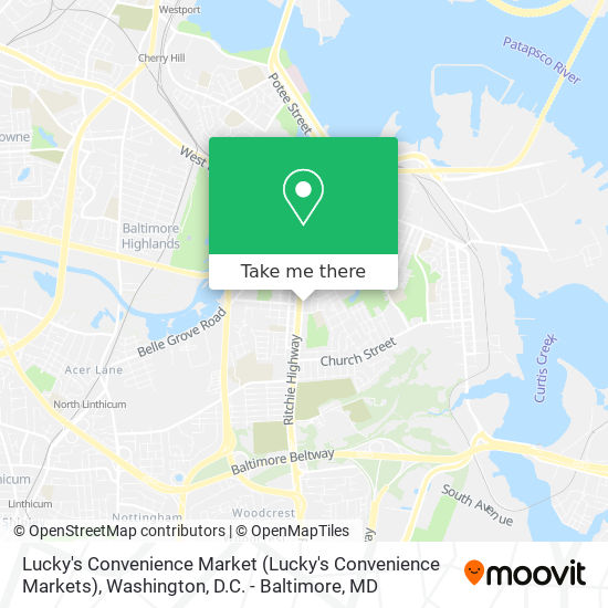 Mapa de Lucky's Convenience Market