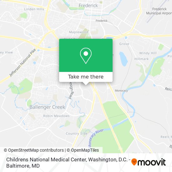 Childrens National Medical Center map