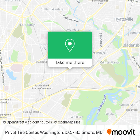 Privat Tire Center map