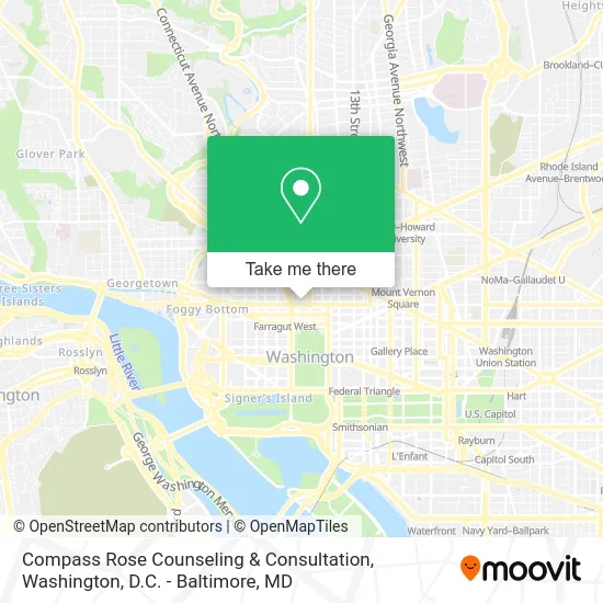 Compass Rose Counseling & Consultation map