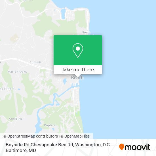 Bayside Rd Chesapeake Bea Rd map