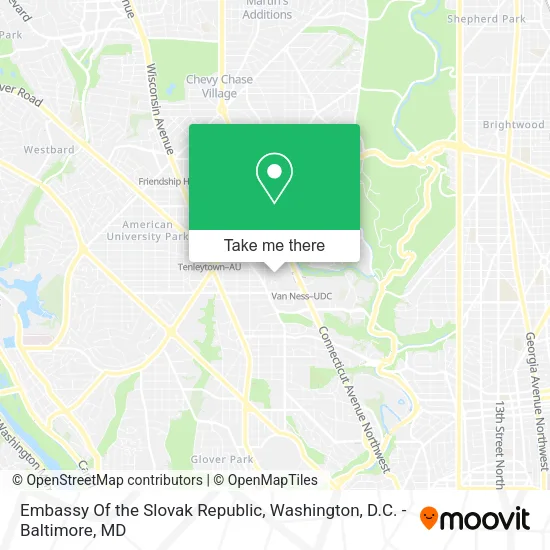 Mapa de Embassy Of the Slovak Republic