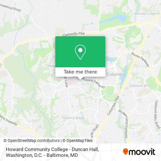 Mapa de Howard Community College - Duncan Hall