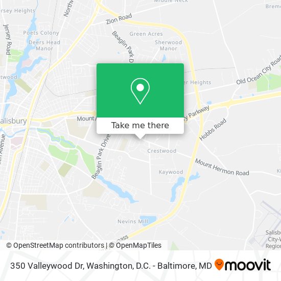 350 Valleywood Dr map