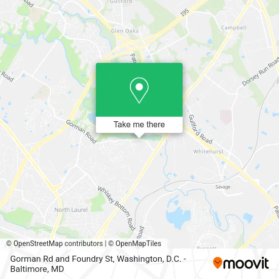 Mapa de Gorman Rd and Foundry St