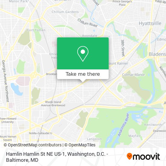 Hamlin Hamlin St NE US-1 map