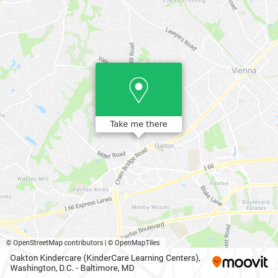 Mapa de Oakton Kindercare (KinderCare Learning Centers)