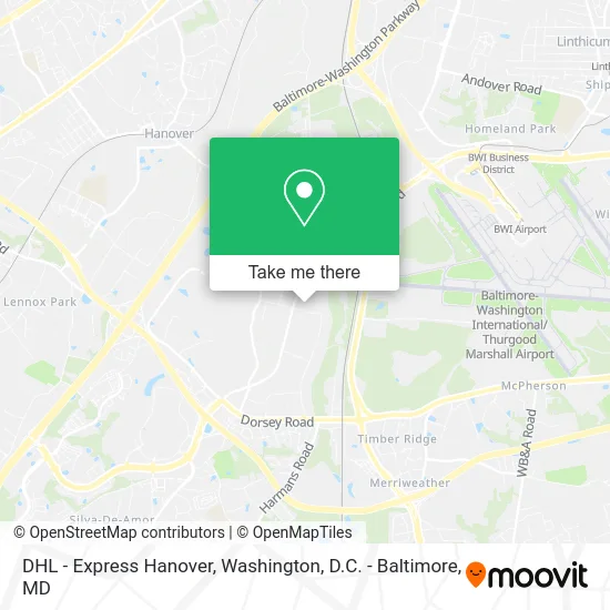 DHL - Express Hanover map