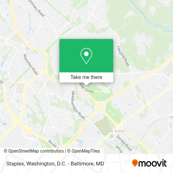 Staples map