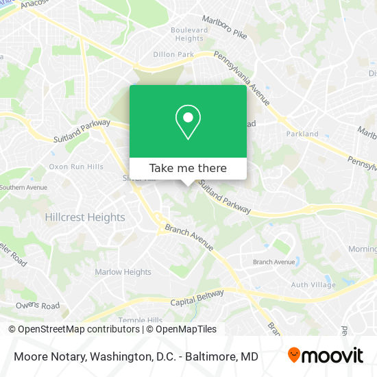 Moore Notary map