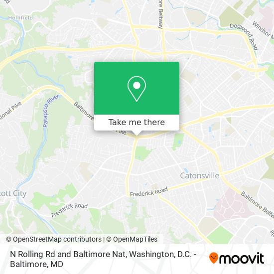 Mapa de N Rolling Rd and Baltimore Nat