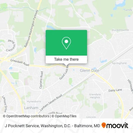 Mapa de J Pocknett Service