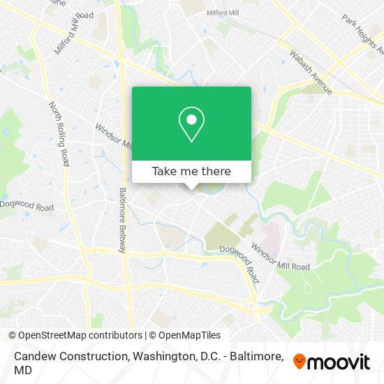 Candew Construction map