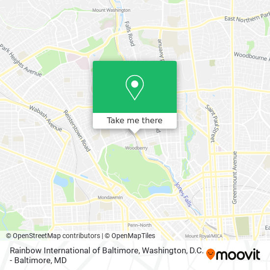 Mapa de Rainbow International of Baltimore