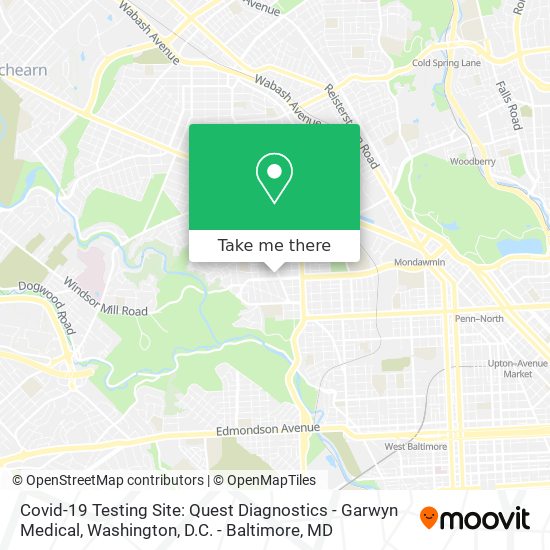 Covid-19 Testing Site: Quest Diagnostics - Garwyn Medical map