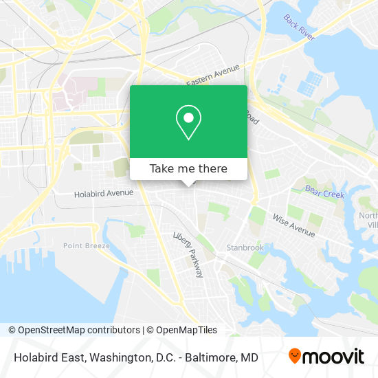 how to get to holabird east in dundalk by bus