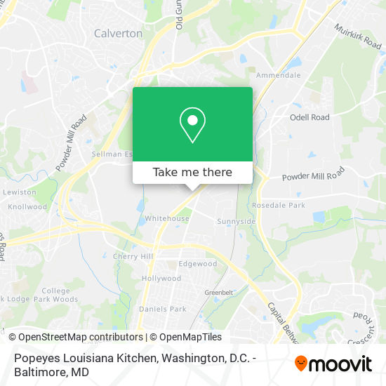 Popeyes Louisiana Kitchen map