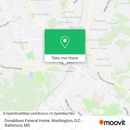 Donaldson Funeral Home map