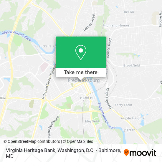 Virginia Heritage Bank map