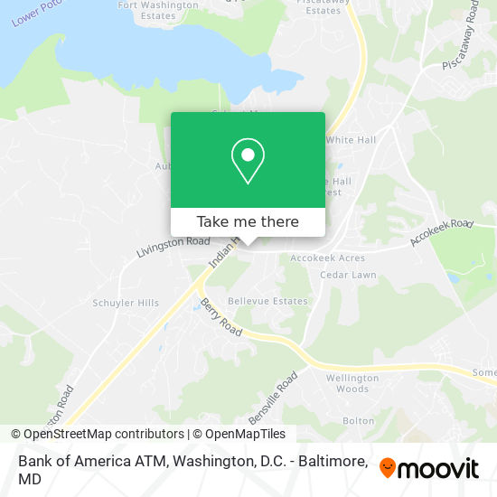 Mapa de Bank of America ATM