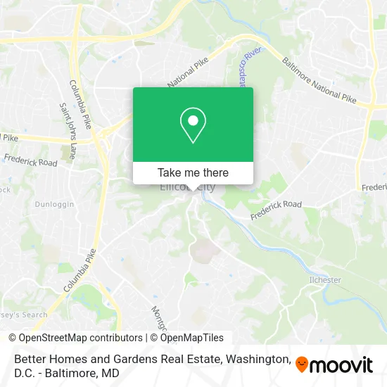 Better Homes and Gardens Real Estate map