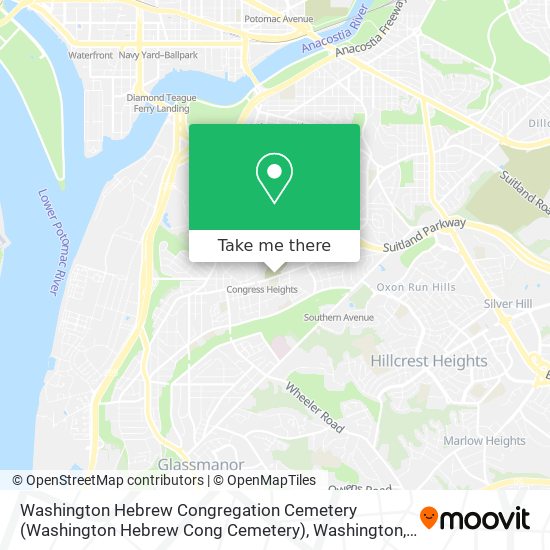 Mapa de Washington Hebrew Congregation Cemetery