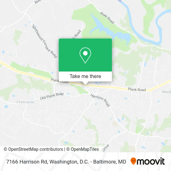 7166 Harrison Rd map