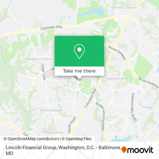 Mapa de Lincoln Financial Group