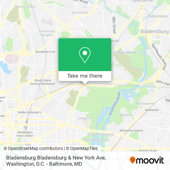 Bladensburg Bladensburg & New York Ave map