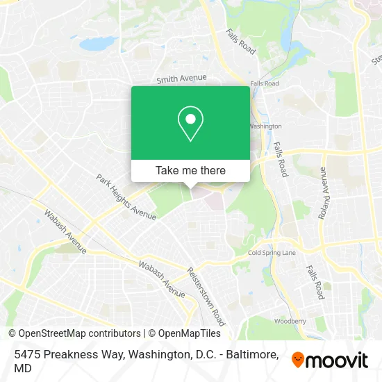 5475 Preakness Way map