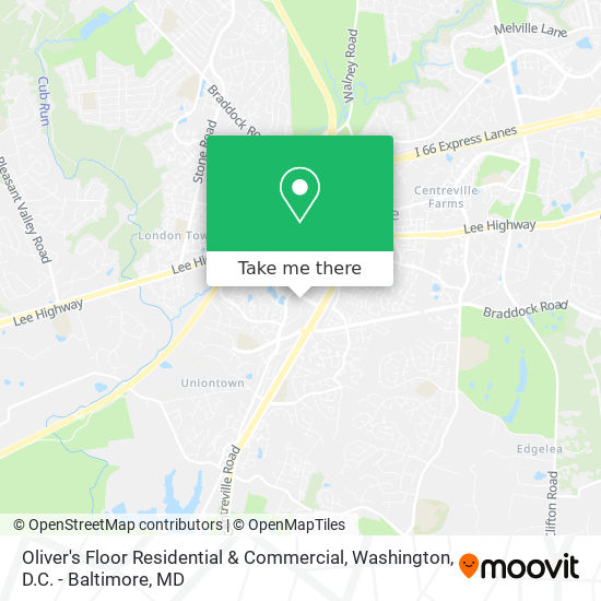 Oliver's Floor Residential & Commercial map