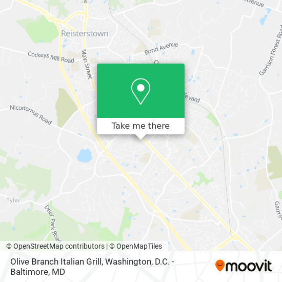 Olive Branch Italian Grill map