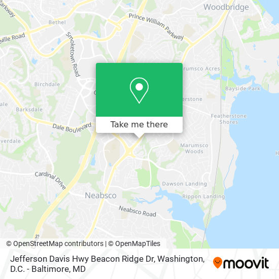 Mapa de Jefferson Davis Hwy Beacon Ridge Dr