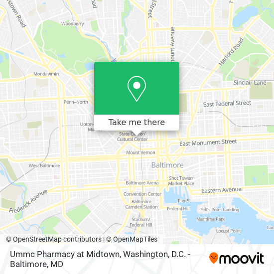 Ummc Pharmacy at Midtown map