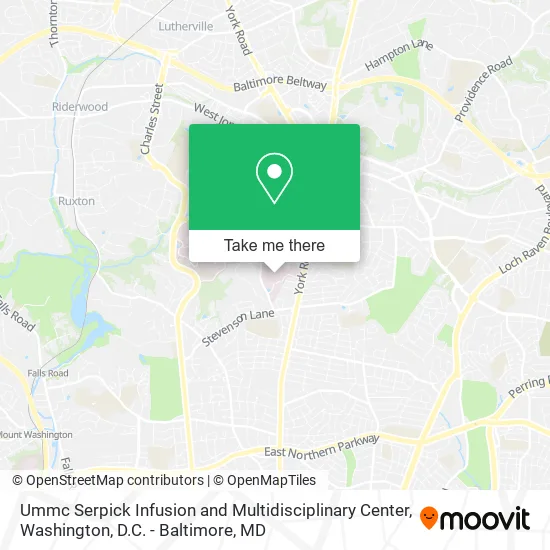 Ummc Serpick Infusion and Multidisciplinary Center map