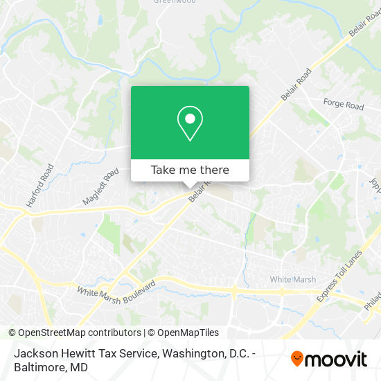 Mapa de Jackson Hewitt Tax Service