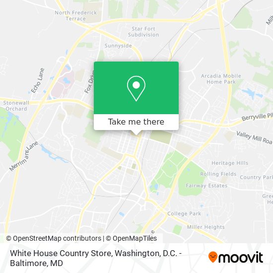 Mapa de White House Country Store
