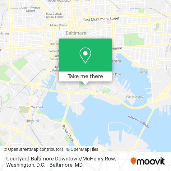 Courtyard Baltimore Downtown / McHenry Row map