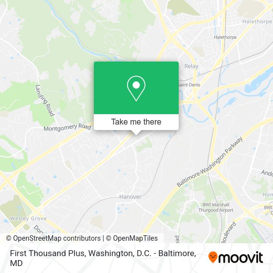 First Thousand Plus map