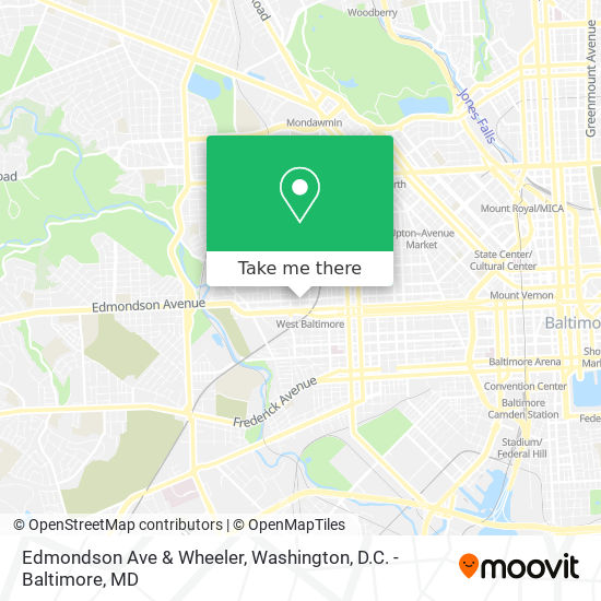 Mapa de Edmondson Ave & Wheeler
