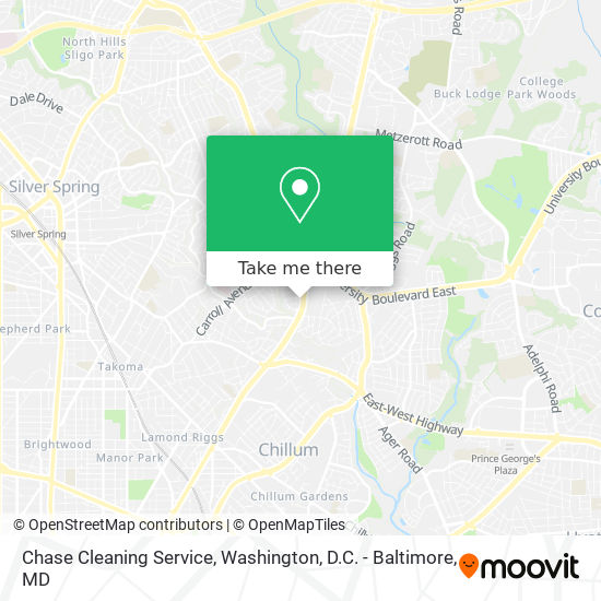 Chase Cleaning Service map