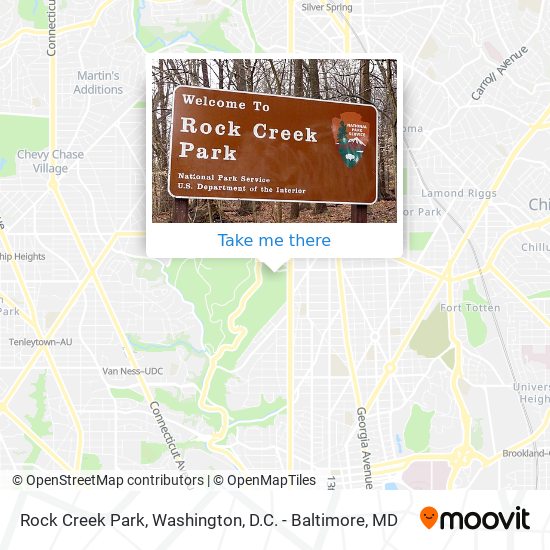 Rock Creek Park map