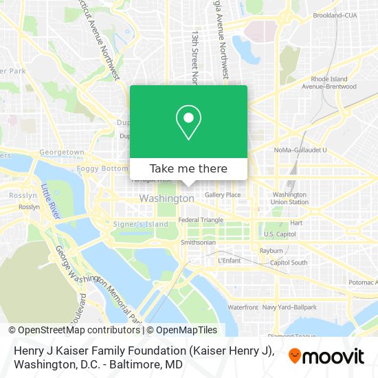 Henry J Kaiser Family Foundation (Kaiser Henry J) map