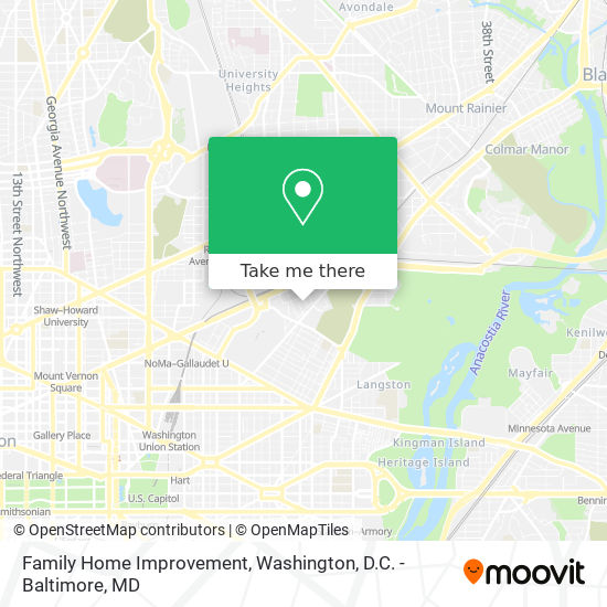 Family Home Improvement map